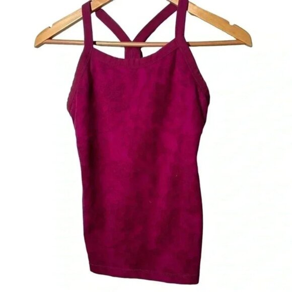 Lululemon pink y back built in bra tank top 4 - Picture 1 of 7
